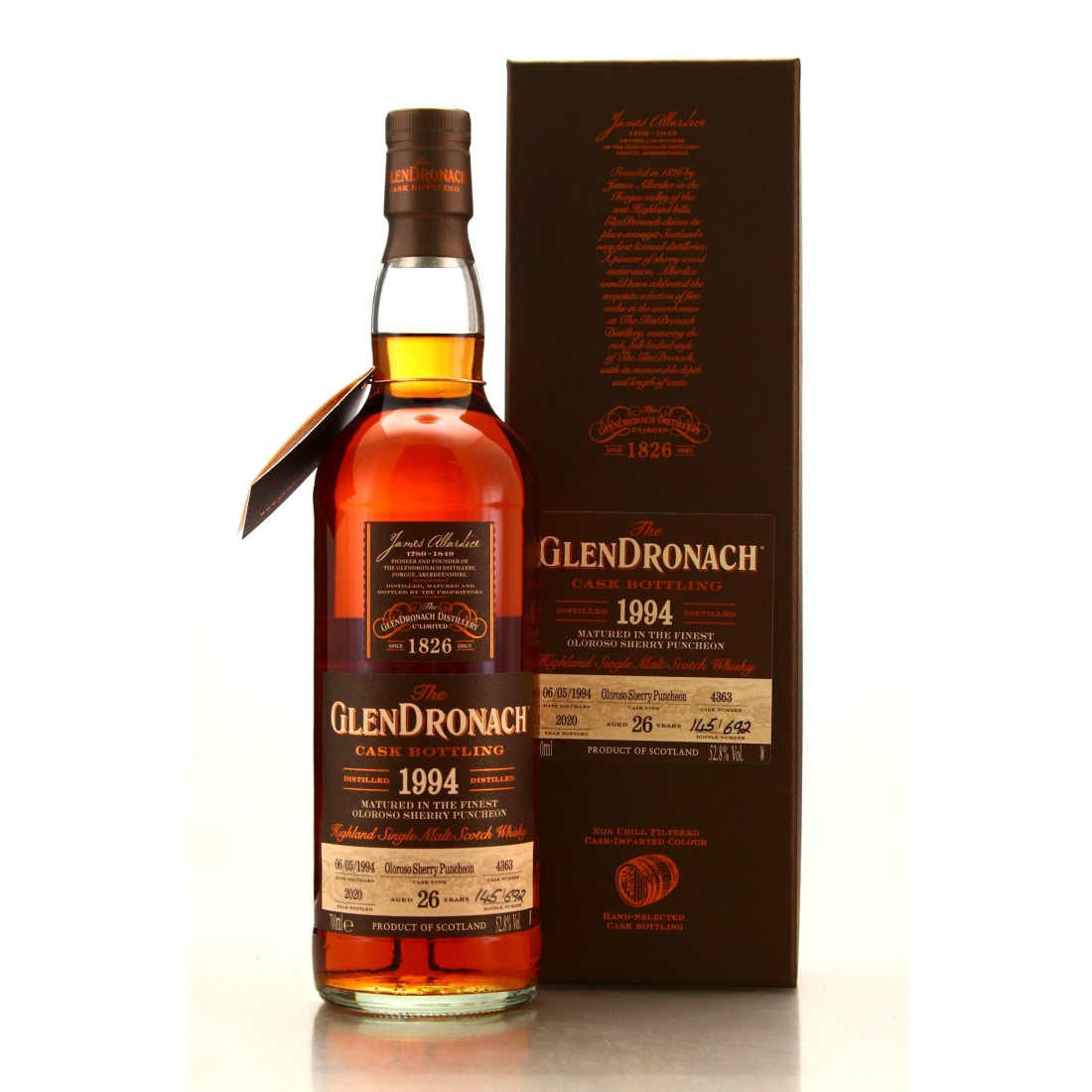 Glendronach 1994 Single Oloroso Cask 26 Year Old #4363 / Batch 18