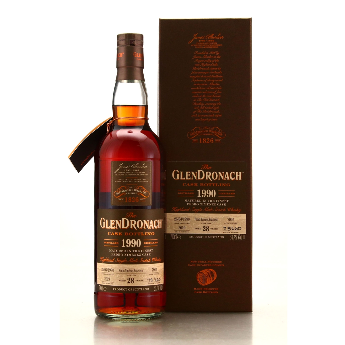 Glendronach 1990 Single PX Cask 28 Year Old #7905 / Batch 17