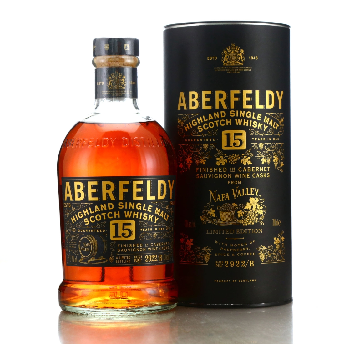 Aberfeldy 15 Year Old Cabernet Sauvignon Wine Finish