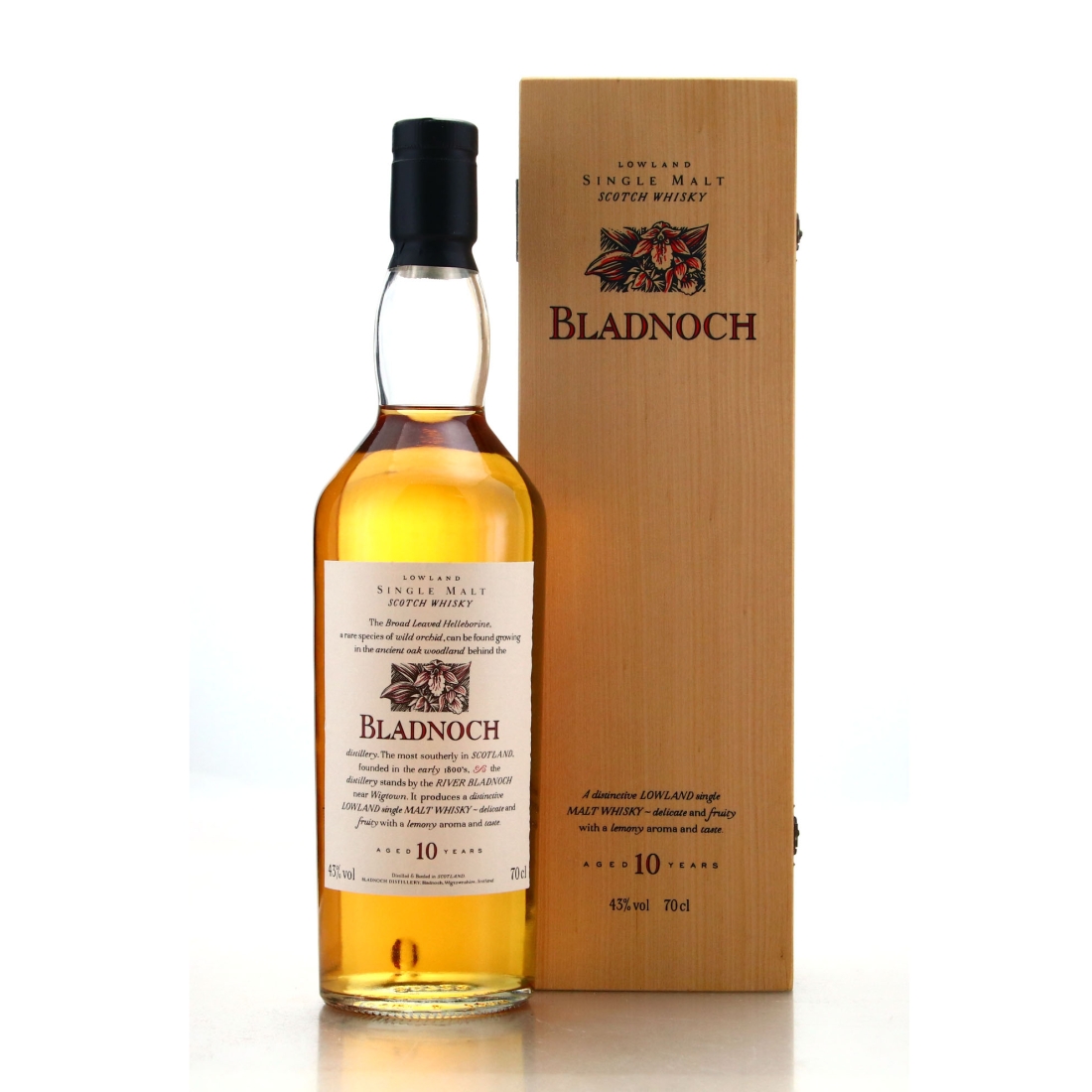Bladnoch 10 Year Old Flora and Fauna / Wooden Box