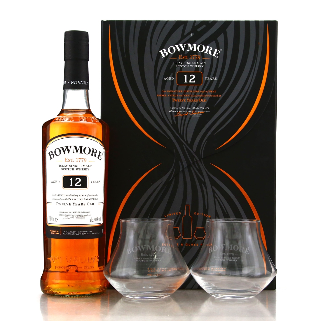 Bowmore 12 Year Old Gift Pack