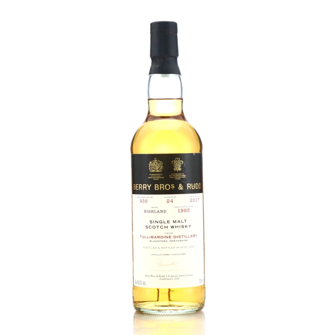Tullibardine 1993 Berry Brothers and Rudd 24 Year Old