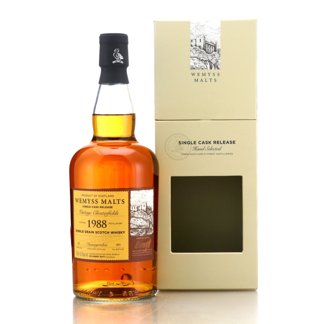 Invergordon 1988 Wemyss Malts 30 Year Old / Vintage Chesterfields