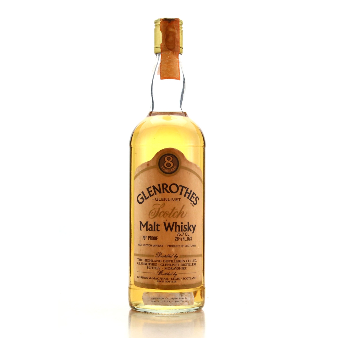 Glenrothes 8 Year Old Gordon and MacPhail 1970s