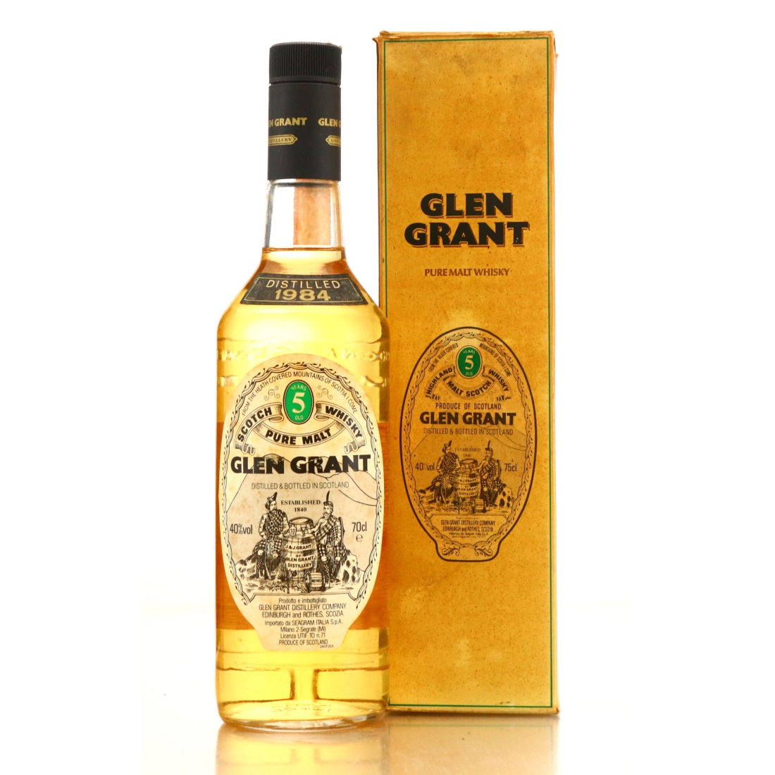 Glen Grant 1984 5 Year Old / Seagram Italia Import