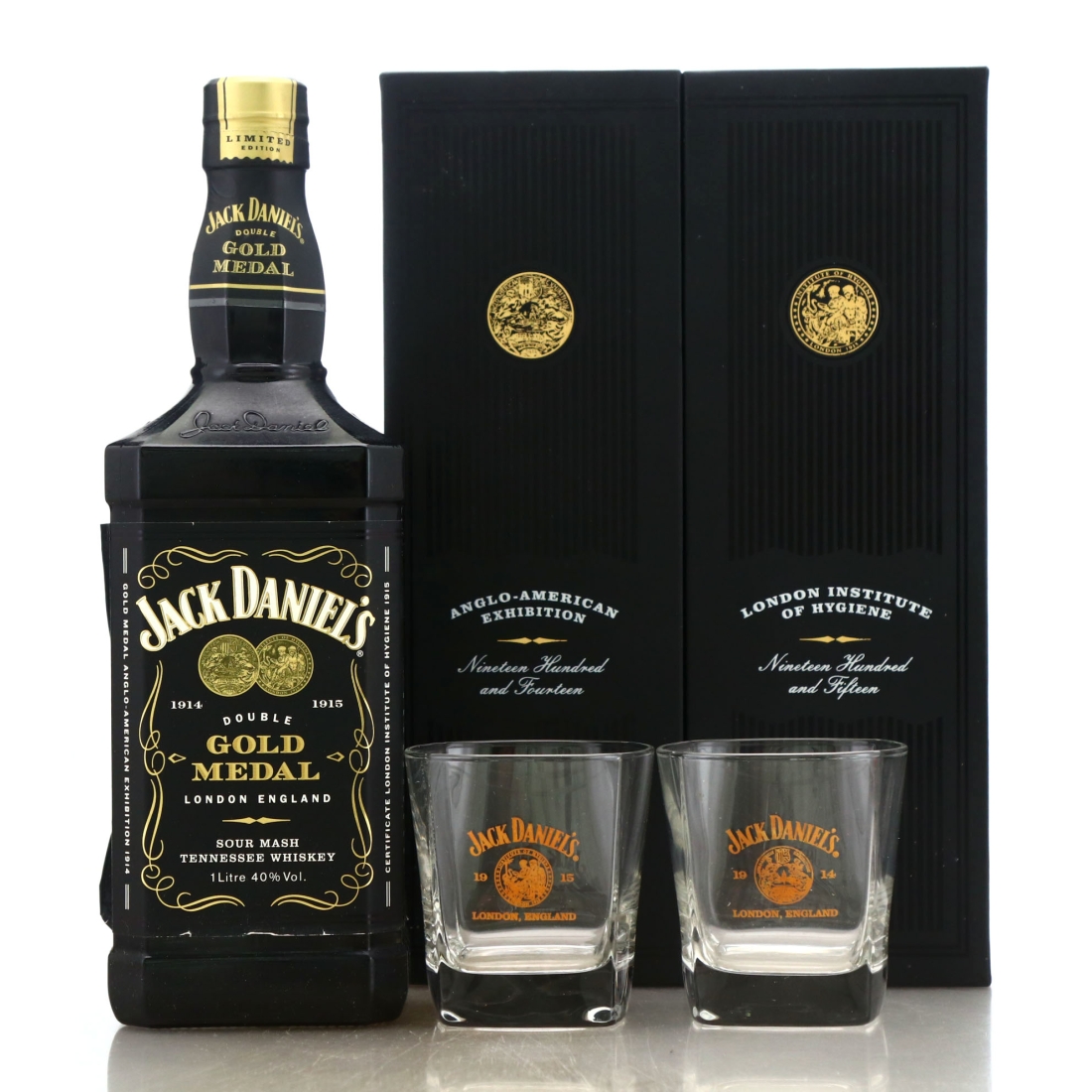 Jack Daniel's Double Gold Medal 1 Litre Gift Pack