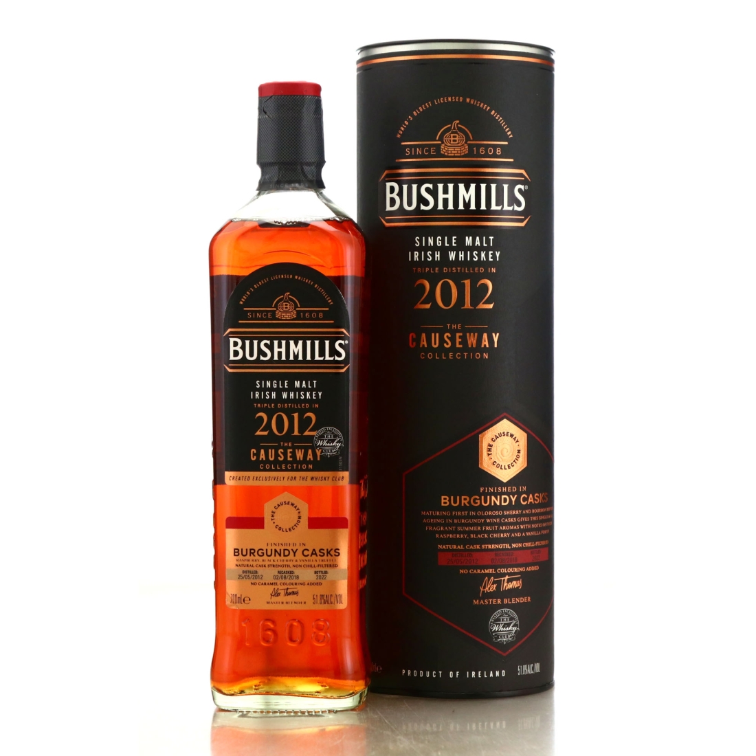 Bushmills 2012 Burgundy Cask Finish / The Causeway Collection - The Whisky Club