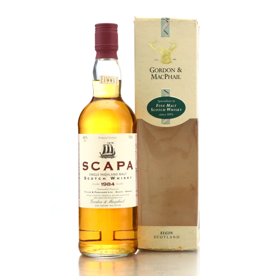 Scapa 1984 Gordon and MacPhail bottled 1995