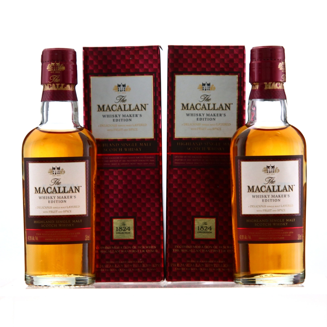 Macallan Whisky Maker's Edition Miniature x2