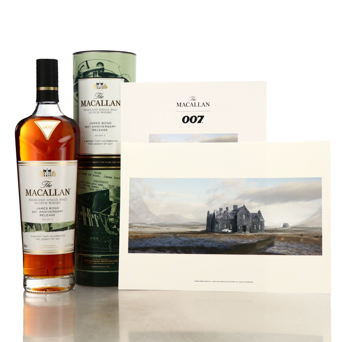 Macallan James Bond 60th Anniversary Release / Decade 2 with Print