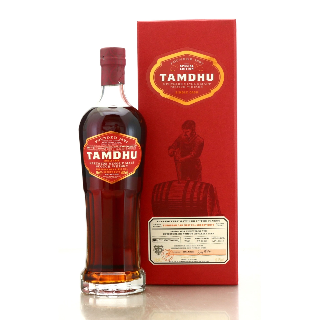 Tamdhu 2002 Single Sherry Cask #7389 / Distillery Team