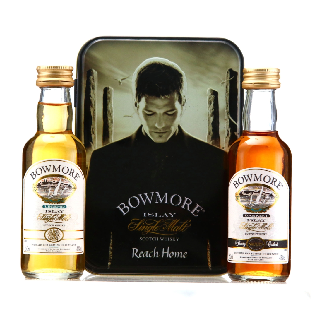 Bowmore Reach Home Miniature Gift Set / Legend & Darkest