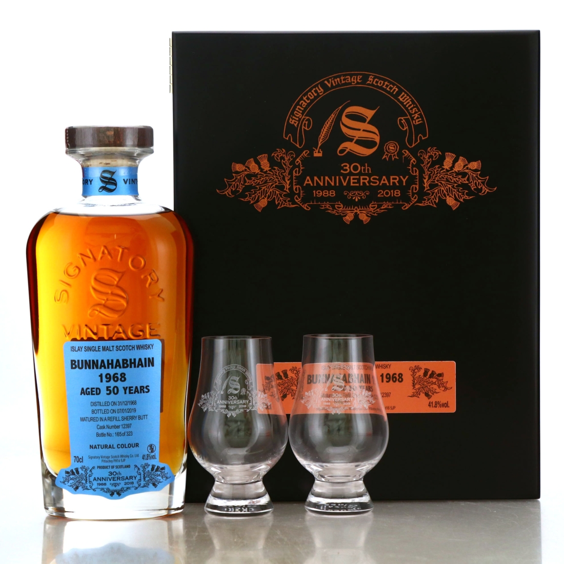 Bunnahabhain 1968 Signatory Vintage 50 Year Old / 30th Anniversary
