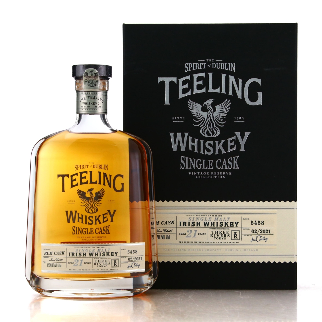 Teeling 21y Rum Cask Three Rivers 空瓶 Teeling 21y Rum Cask Three Rivers 空瓶 飲料・酒