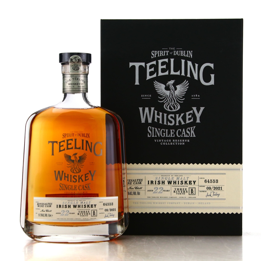 Teeling Whiskey 22 Year Old Single Rivesaltes Cask Finish #64553 / Three Rivers Tokyo