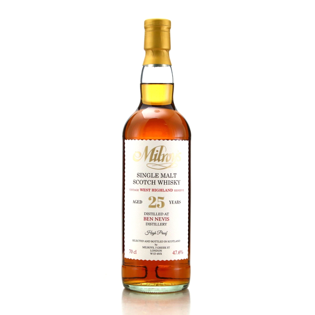 Ben Nevis 1996 Milroy's 25 Year Old