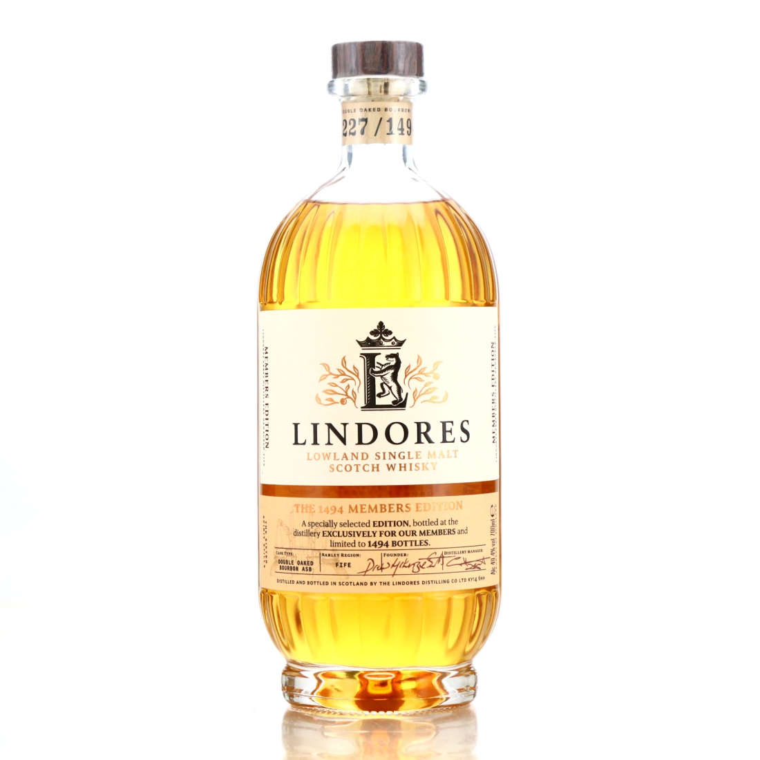 Lindores Double Bourbon Oaked / 1494 Members Edition