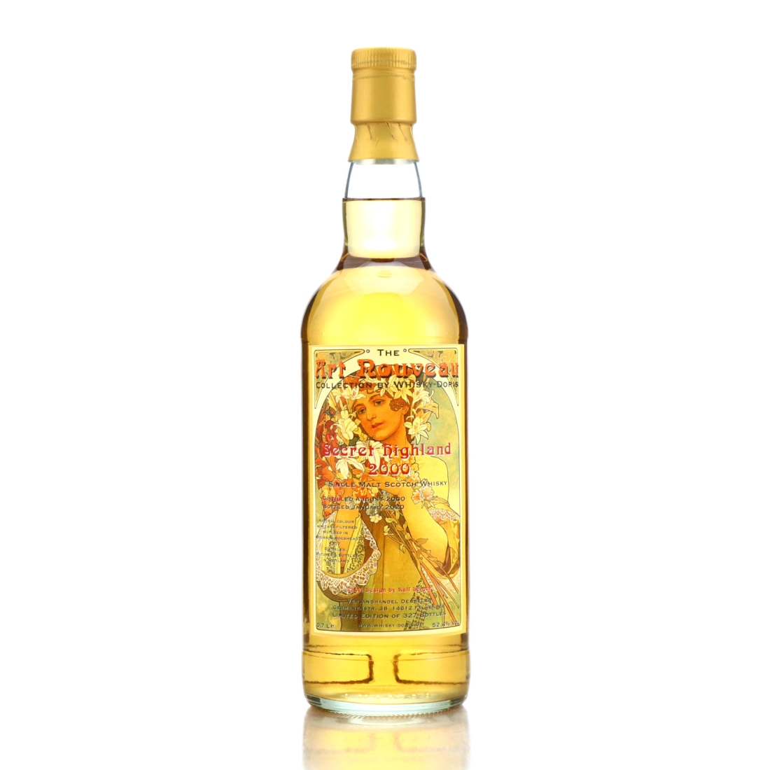 Highland Single Malt 2000 Whisky-Doris Art Nouveau