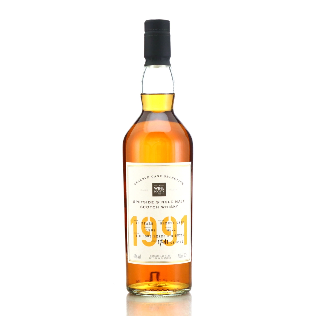 Speyside Single Malt 1991 Wine Society 30 Year Old