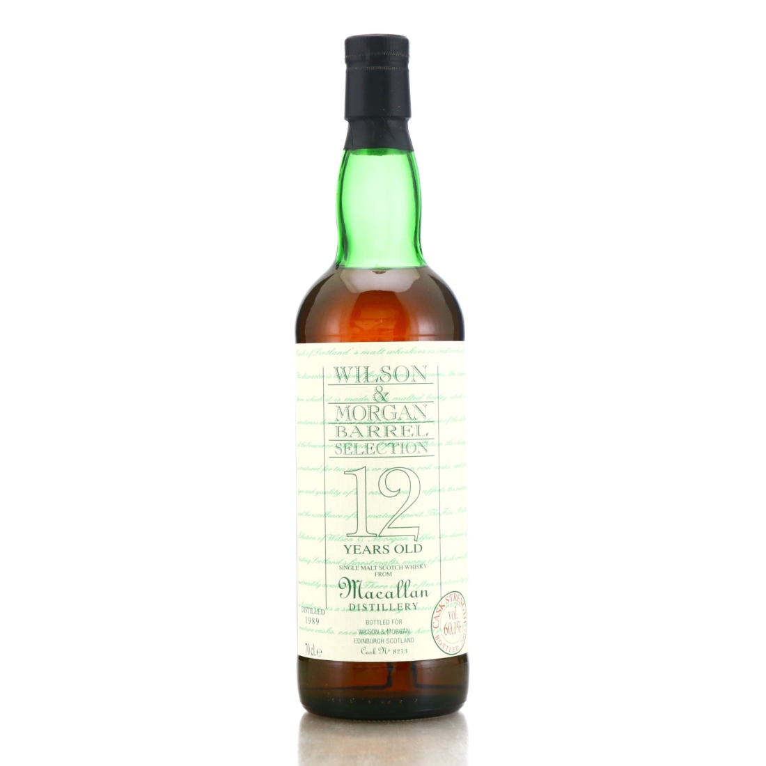 Macallan 1989 Wilson and Morgan 12 Year Old Cask Strength
