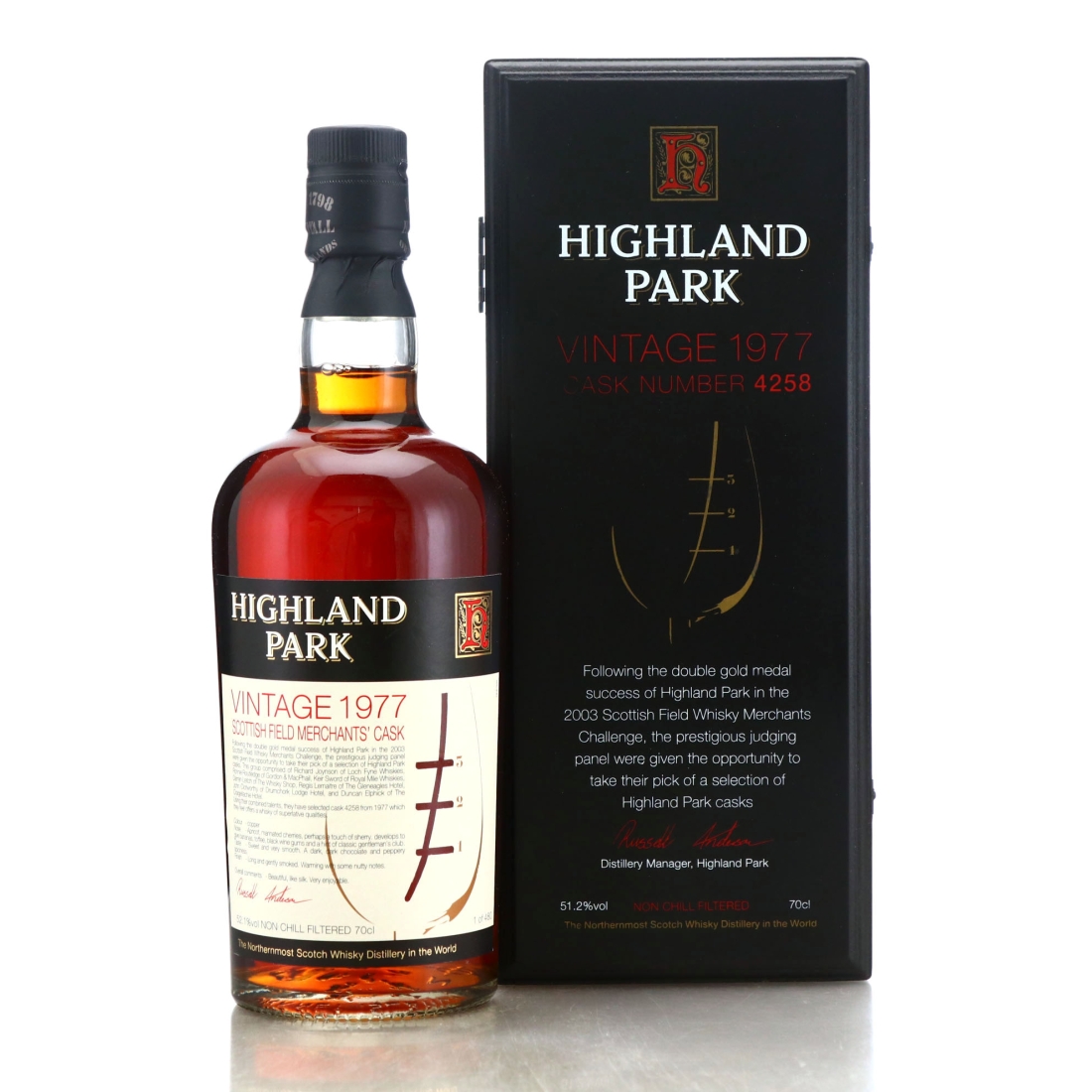 Highland Park 1977 Single Cask #4258 / Scottish Field Merchants