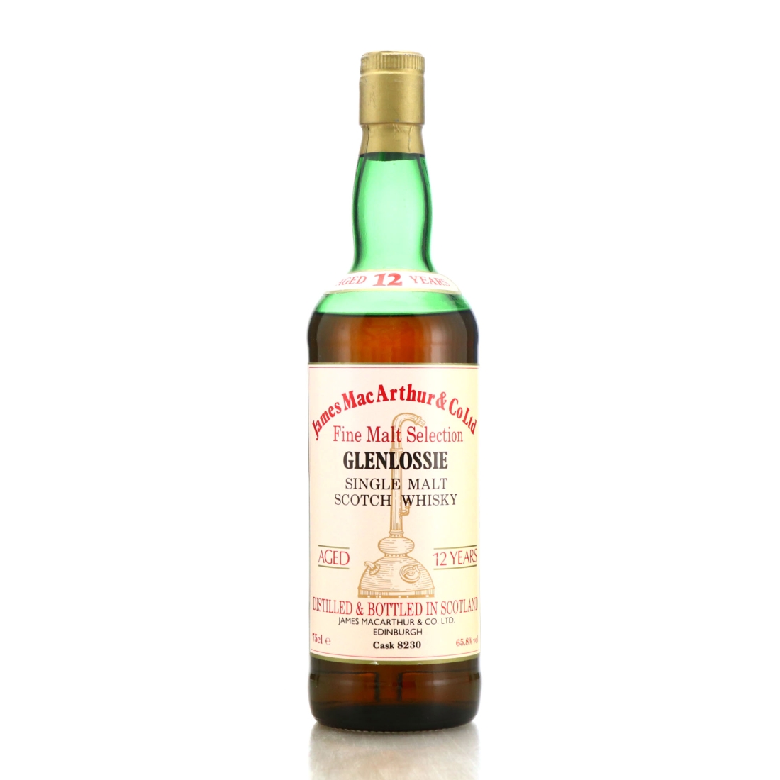 Glenlossie 12 Year Old James MacArthur Cask Strength 1980s
