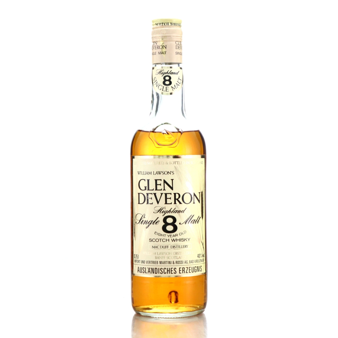 Glen Deveron 8 Year Old 1980s / Martini & Rossi Import