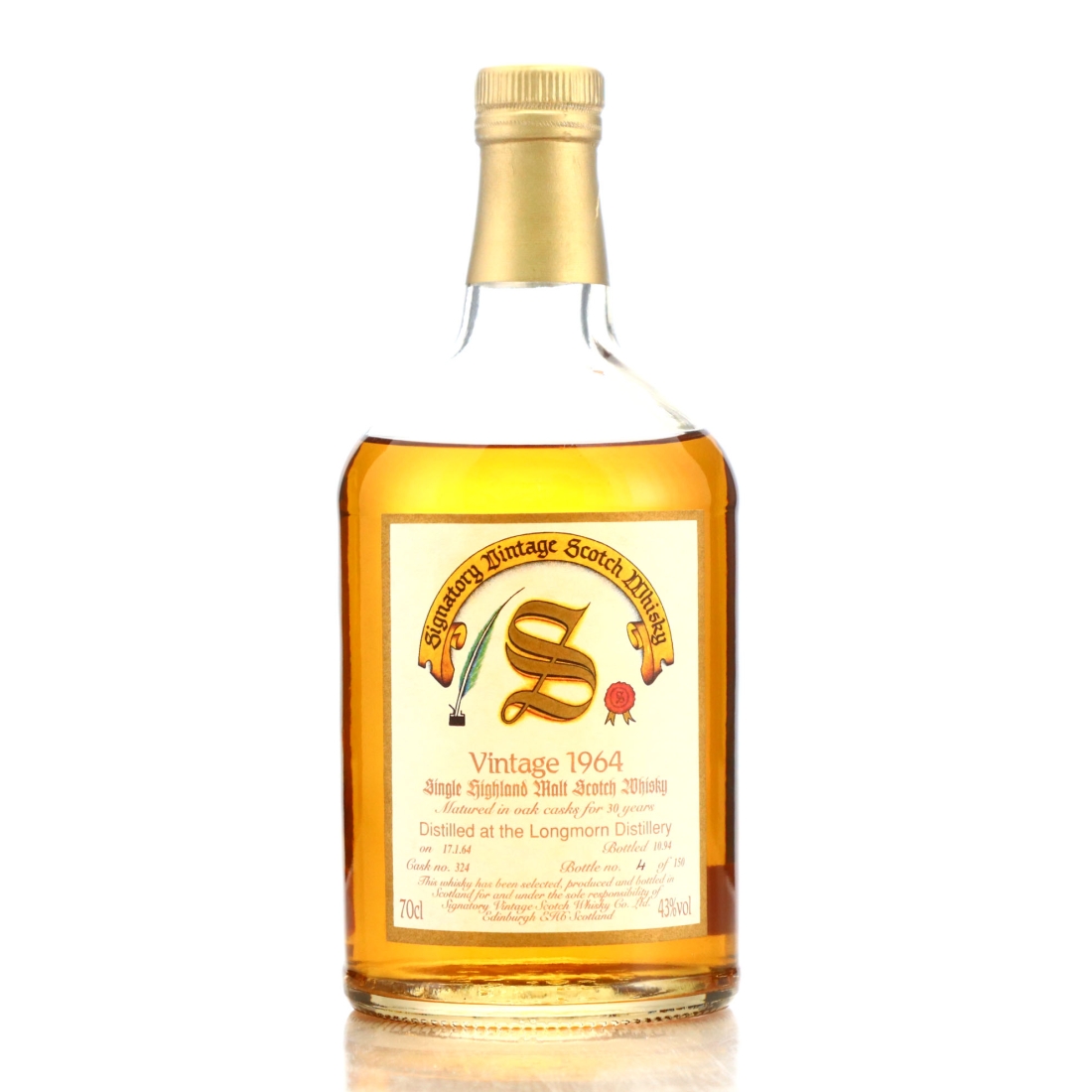 Longmorn 1964 Signatory Vintage 30 Year Old