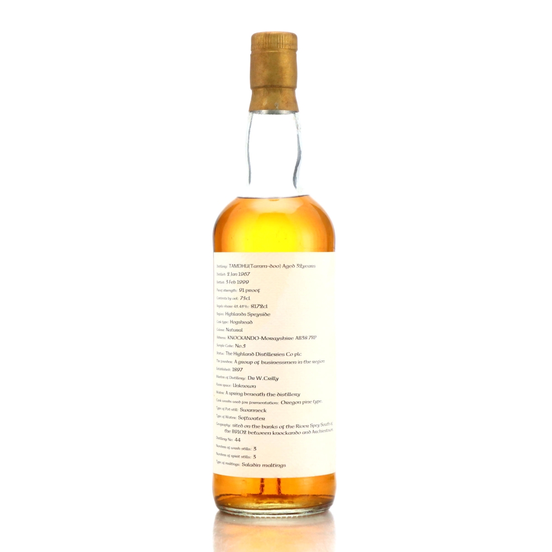 Tamdhu 1962 Helmsdale 32 Year OId / 3rd Anniversary