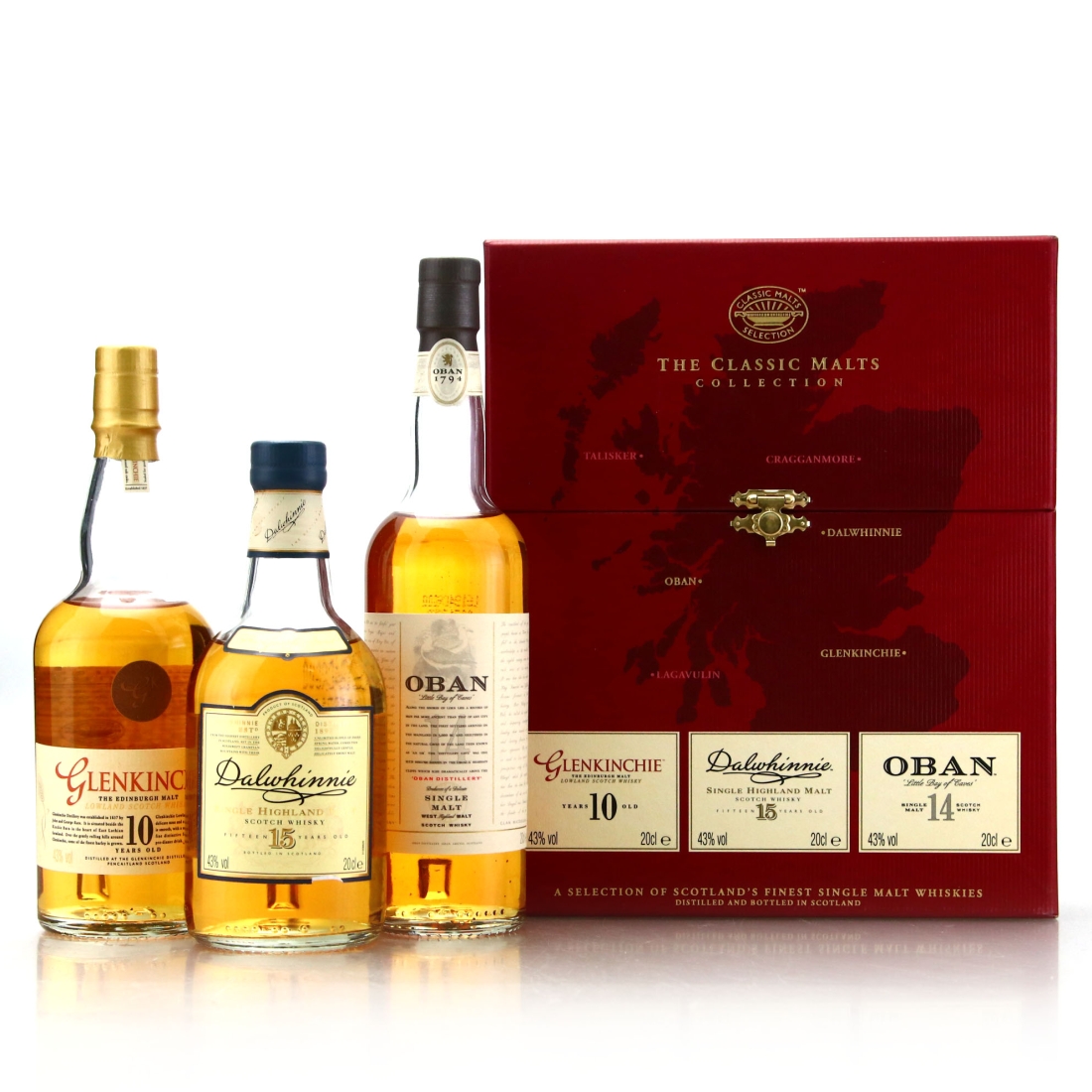 Classic Malts Collection 3 x 20cl / Glenkinchie, Dalwhinnie, Oban
