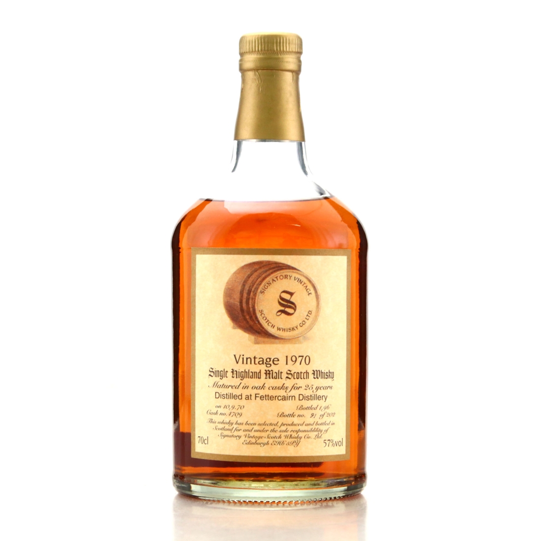 Fettercairn 1970 Signatory Vintage 25 Year Old