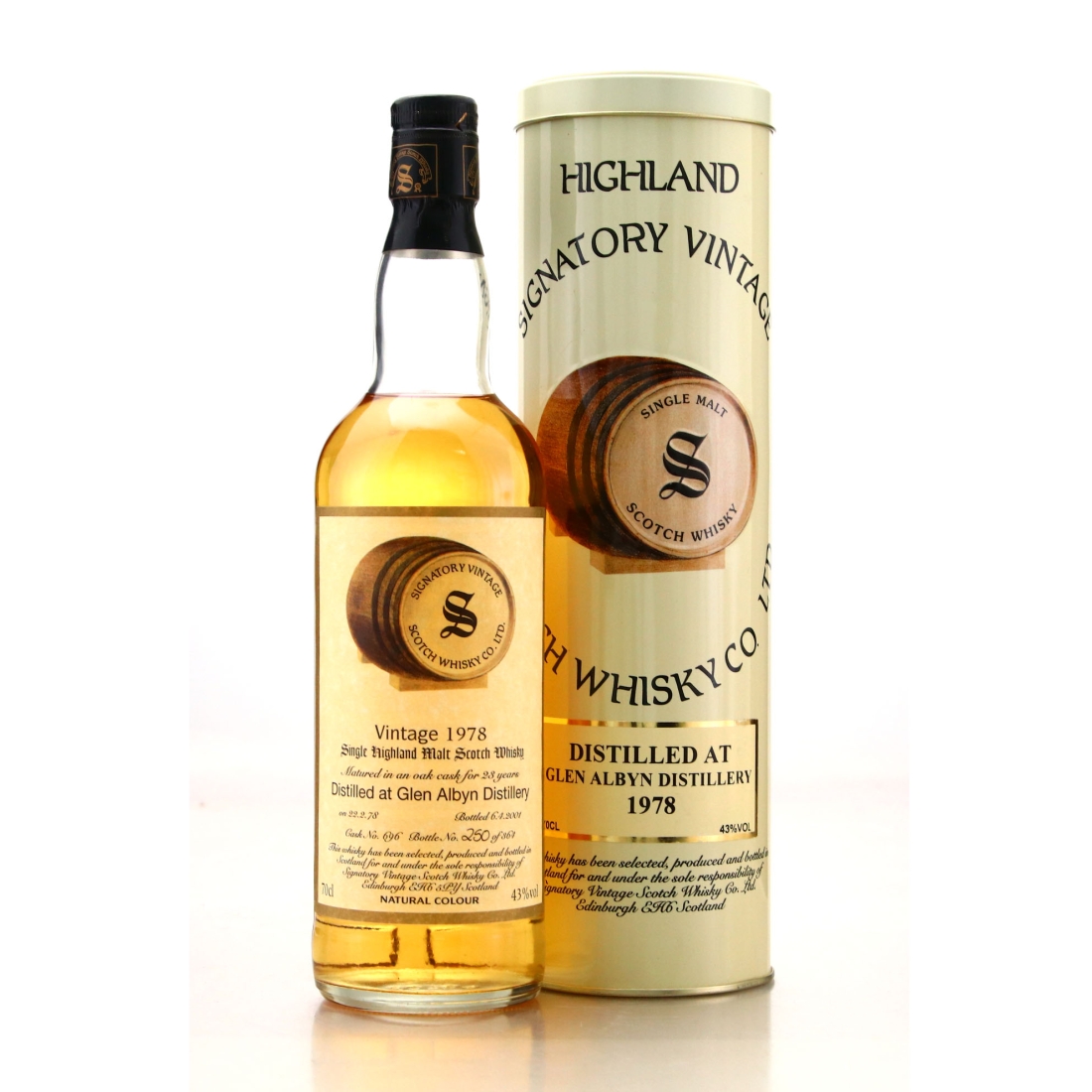 Glen Albyn 1978 Signatory Vintage 23 Year Old