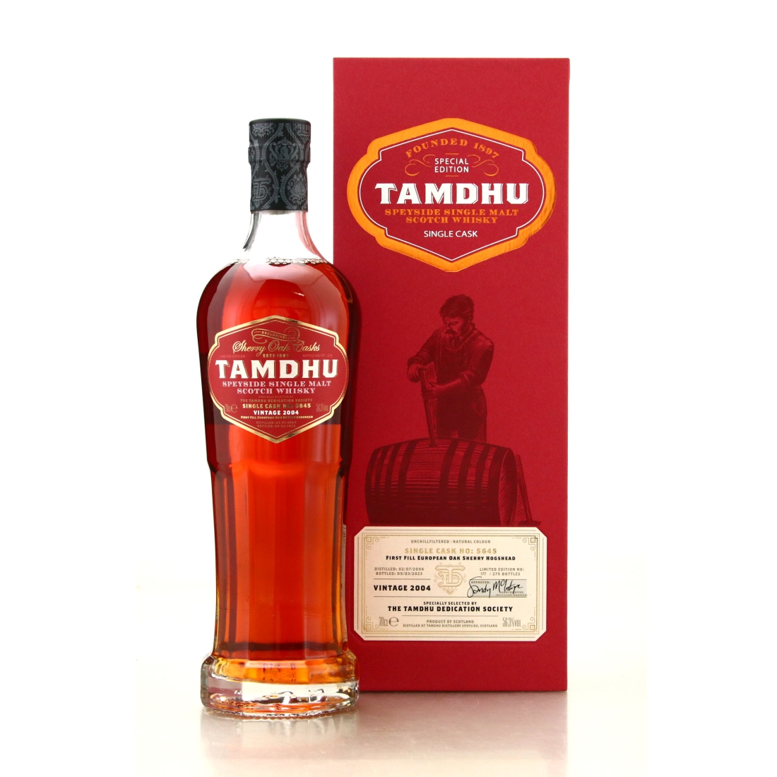 Tamdhu 2004 Single Cask / Tamdhu Dedication Society