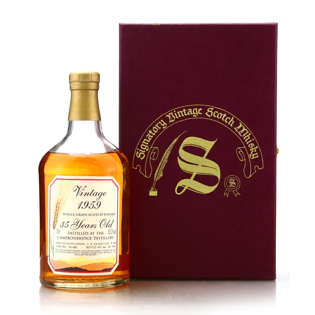 Cameronbridge 1959 Signatory Vintage 35 Year Old