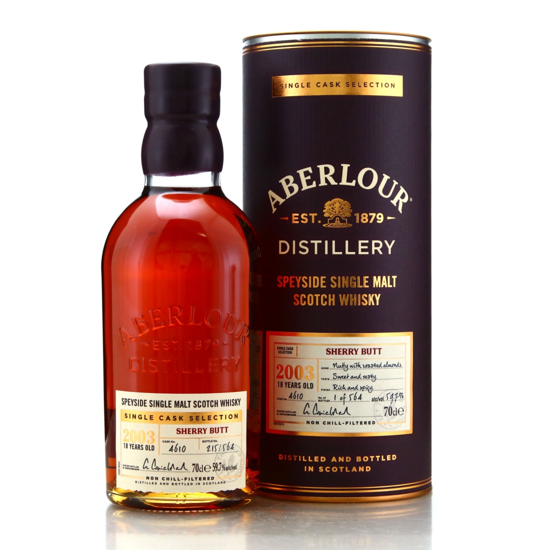 Aberlour 2003 Single Cask 18 Year Old #4610
