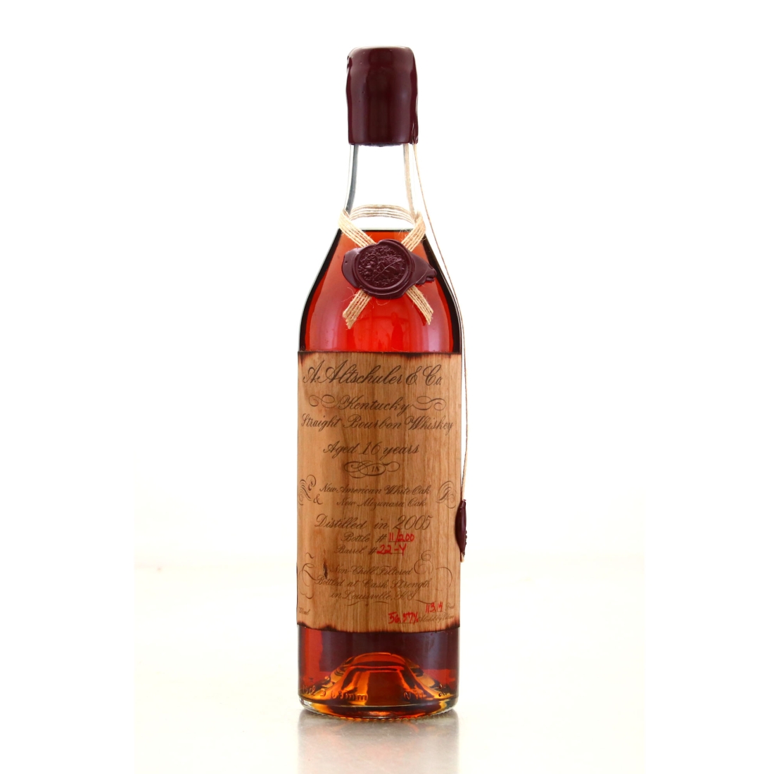 A. Altschuler and Co 2005 Single Barrel 16 Year Old Kentucky Bourbon #22-Y / MAWLS