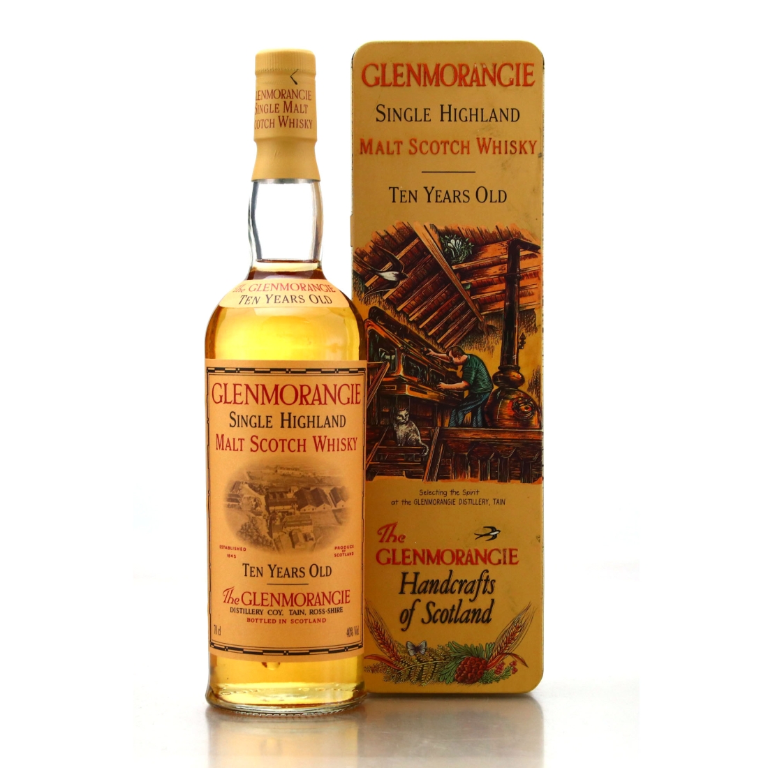 Glenmorangie 10 Year Old 1990s / Handcrafts of Scotland Tin