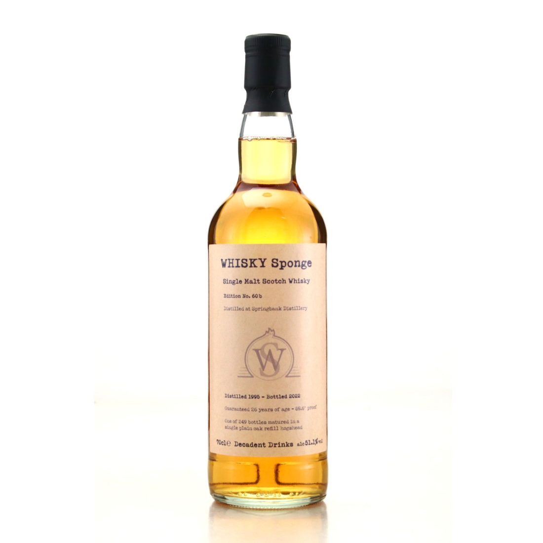 Springbank 1995 Whisky Sponge 26 Year Old Edition No.60b
