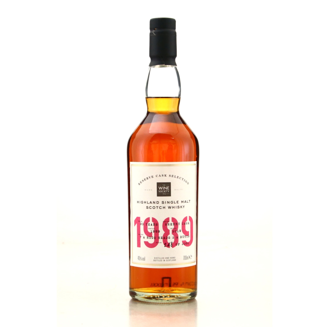 Highland Single Malt 1989 The Wine Society 30 Year Old