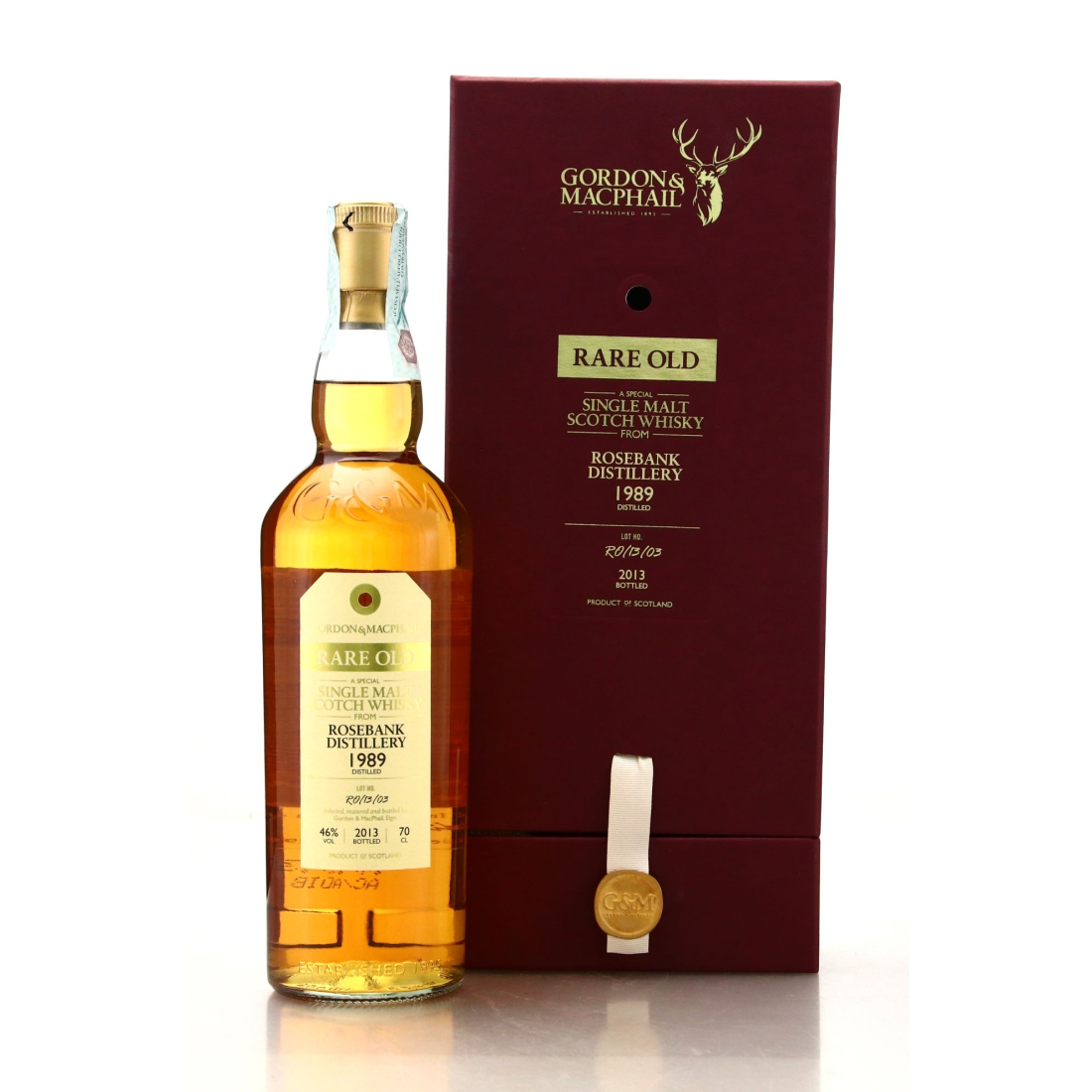 Rosebank 1989 Gordon and MacPhail Rare Old Lot RO/13/03