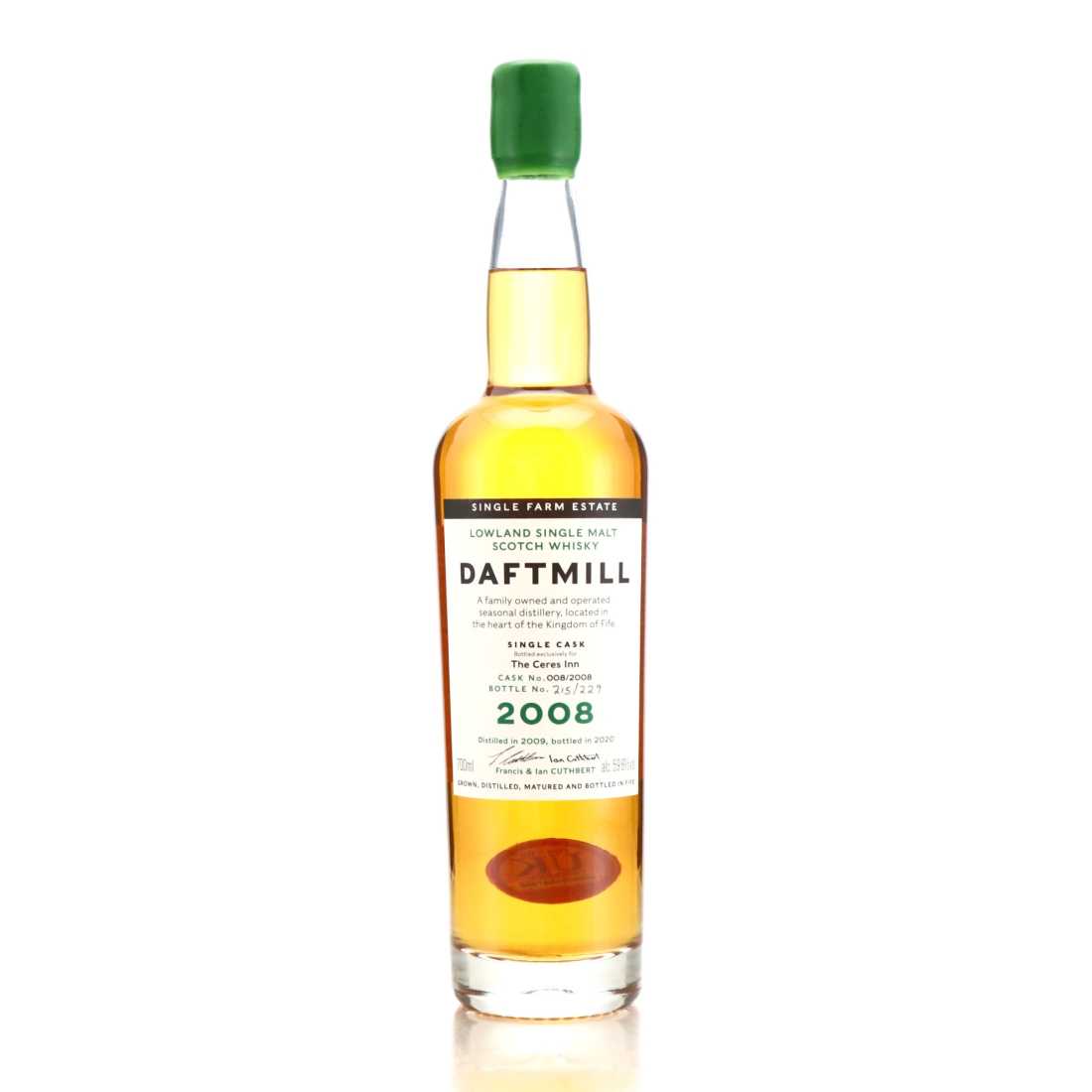 Daftmill 2008 Single Cask #8 / The Ceres Inn