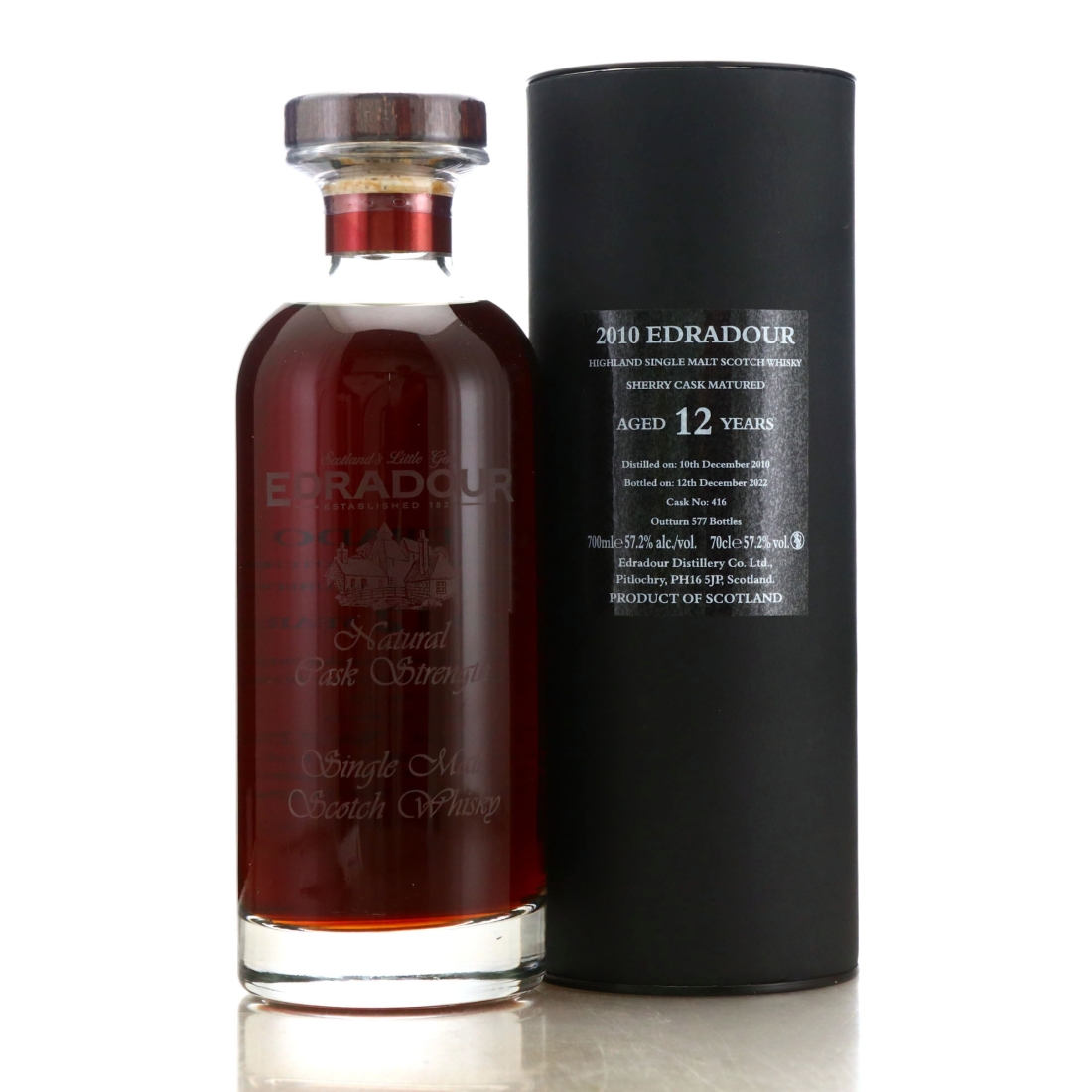 Edradour 2010 Single Cask 12 Year Old #416