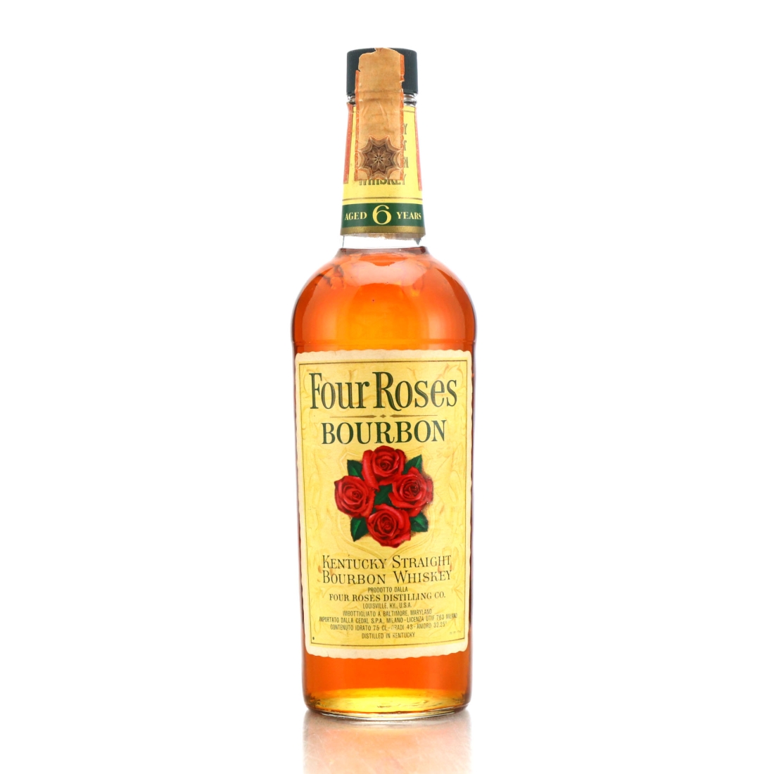 Four Roses 6 Year Old Kentucky Straight Bourbon 1972 / Cedal Import