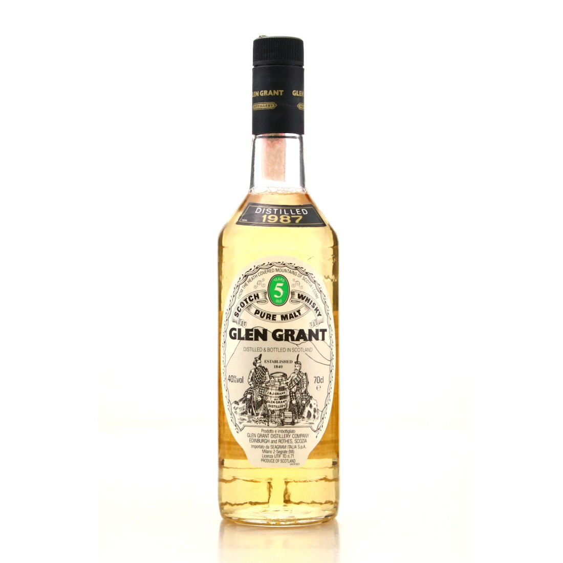 Glen Grant 1987 5 Year Old / Seagram Italia Import