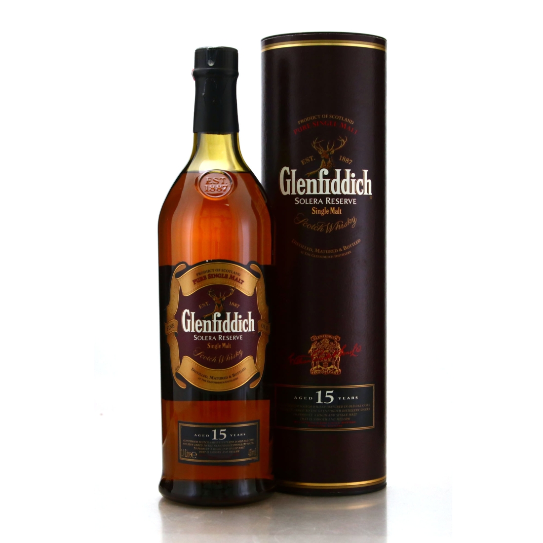 Glenfiddich 15 Year Old Solera Reserve 1 Litre pre-2007