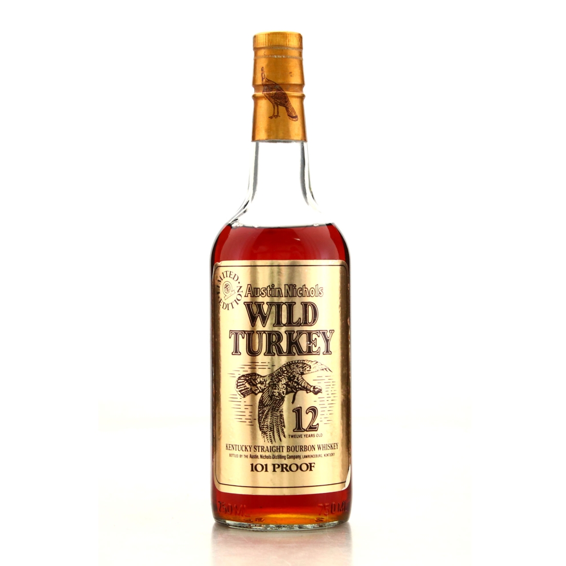 Wild Turkey 12 Year Old 101 Proof Limited Edition 1985