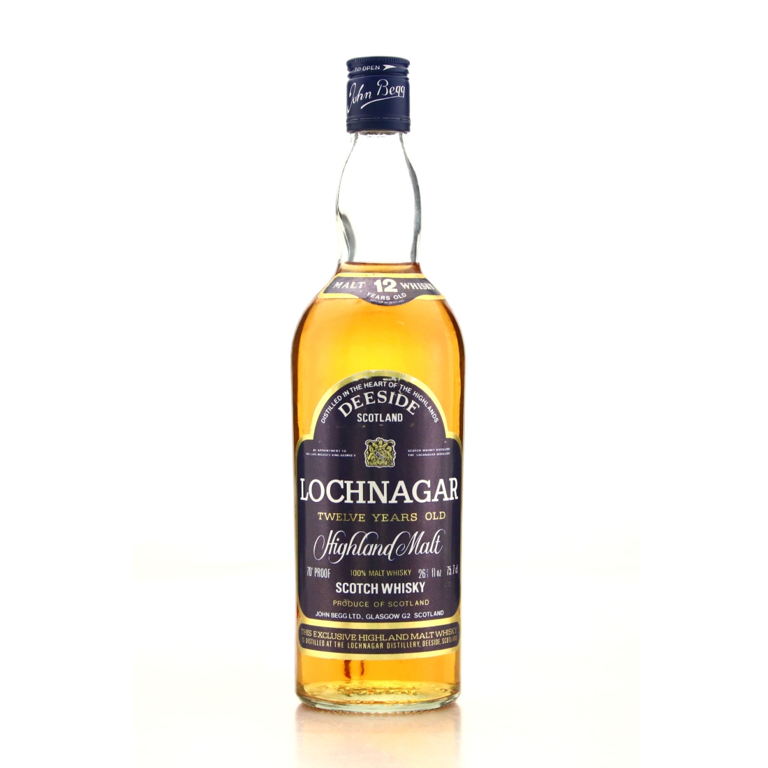 Royal Lochnagar 12 Year Old John Begg 1970s