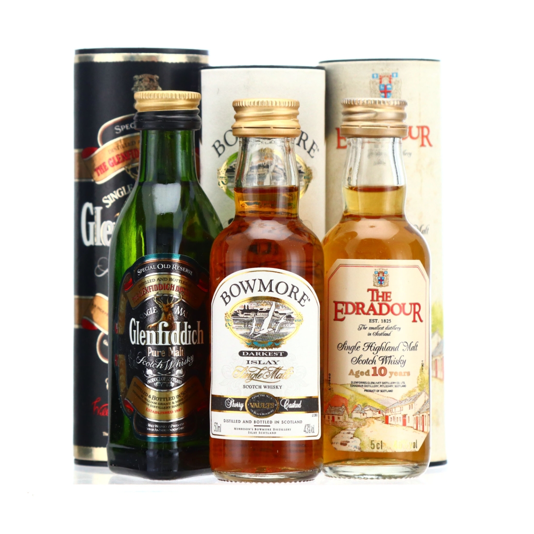 Single Malt Miniatures x 3