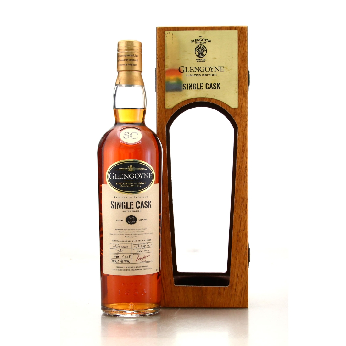 Glengoyne 1972 Single White Rioja Cask 32 Year Old #985