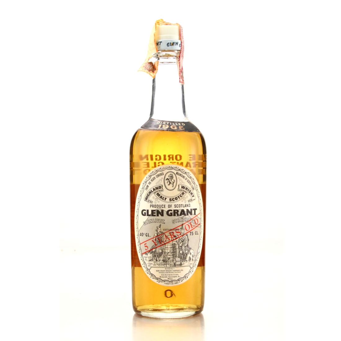 Glen Grant 1965 5 Year Old / Giovinetti Import
